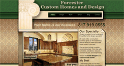 Desktop Screenshot of forrestercustomhomes.com